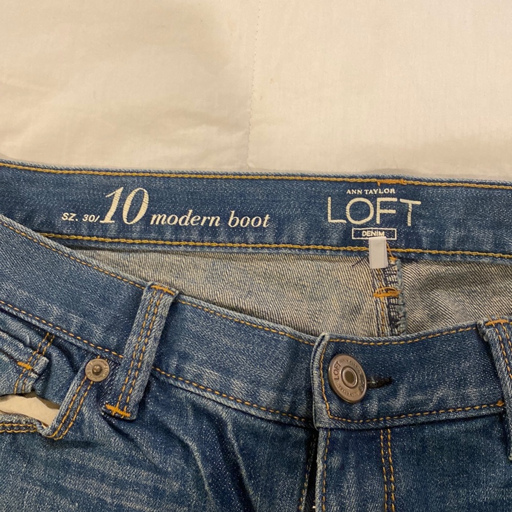 Ann Taylor loft denim, size 10, boot cut.